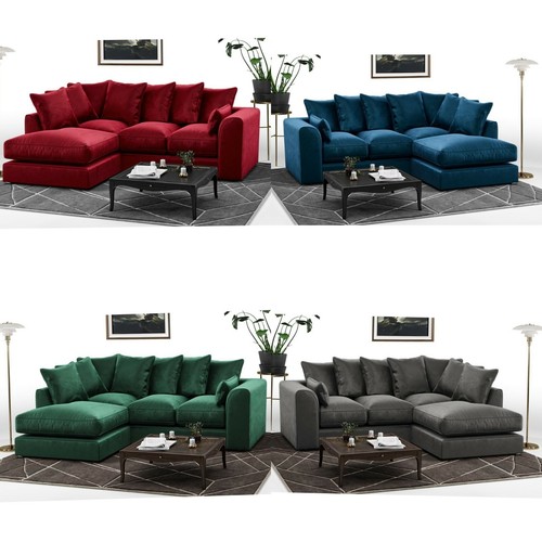 Brooklyn red corner - corner, sofa
